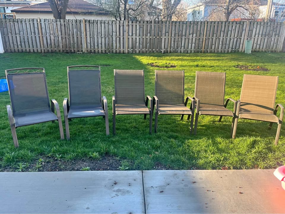 6 patio chairs